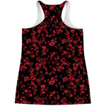 Rose Petals Pattern Print Women's Racerback Tank Top