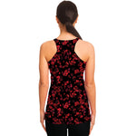 Rose Petals Pattern Print Women's Racerback Tank Top