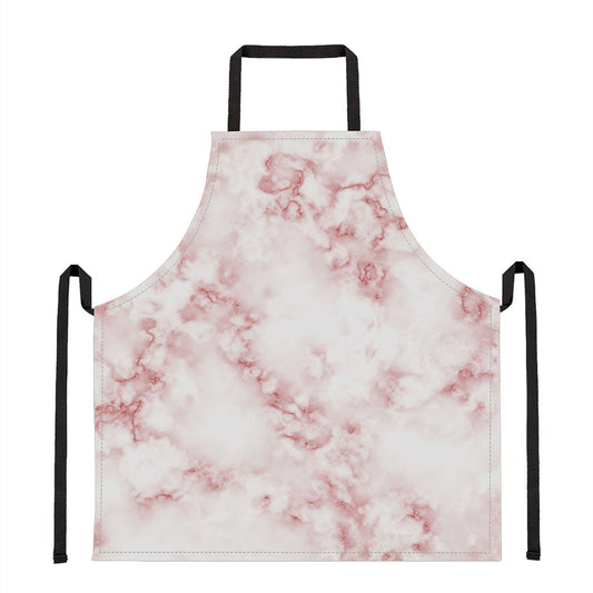 Rose Pink Marble Print Apron