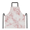 Rose Pink Marble Print Apron