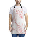 Rose Pink Marble Print Apron