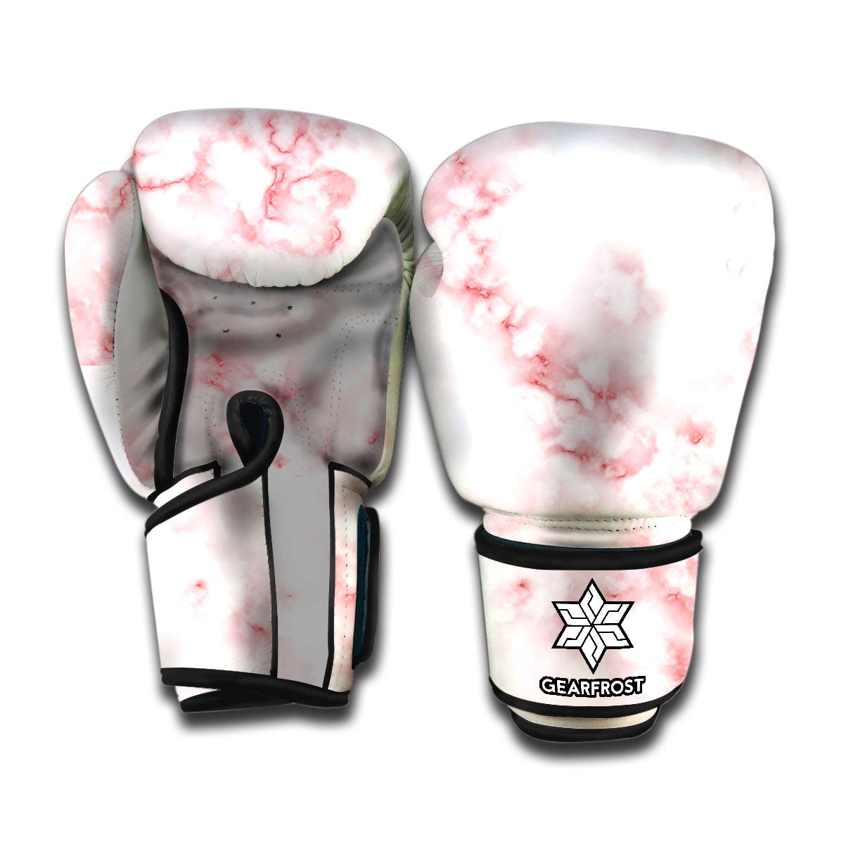Rose Pink Marble Print Boxing Gloves