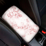 Rose Pink Marble Print Car Center Console Cover