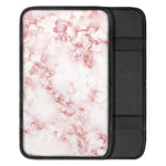 Rose Pink Marble Print Car Center Console Cover