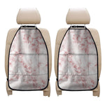 Rose Pink Marble Print Car Seat Organizers
