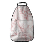 Rose Pink Marble Print Car Seat Organizers