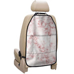 Rose Pink Marble Print Car Seat Organizers