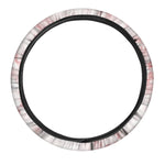Rose Pink Marble Print Car Steering Wheel Cover