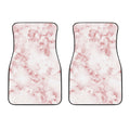 Rose Pink Marble Print Front Car Floor Mats