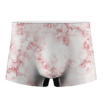 Rose Pink Marble Print Men's Boxer Briefs