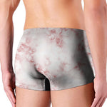 Rose Pink Marble Print Men's Boxer Briefs