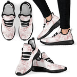 Rose Pink Marble Print Mesh Knit Shoes GearFrost