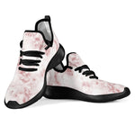 Rose Pink Marble Print Mesh Knit Shoes GearFrost