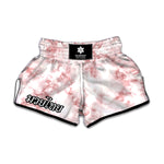 Rose Pink Marble Print Muay Thai Boxing Shorts