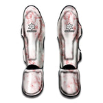 Rose Pink Marble Print Muay Thai Shin Guard