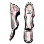 Rose Pink Marble Print Muay Thai Shin Guard