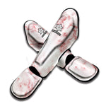 Rose Pink Marble Print Muay Thai Shin Guard