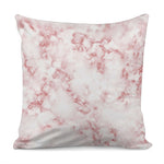 Rose Pink Marble Print Pillow Cover