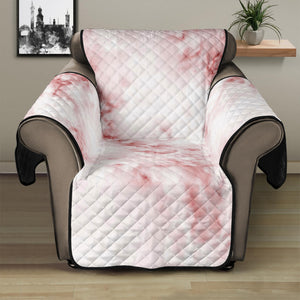 Rose Pink Marble Print Recliner Protector