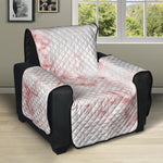 Rose Pink Marble Print Recliner Protector