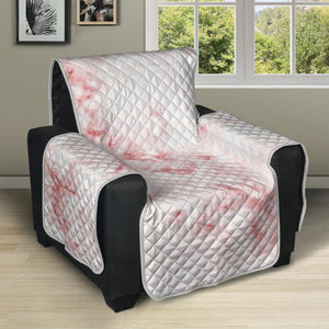 Rose Pink Marble Print Recliner Protector