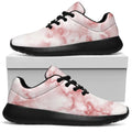 Rose Pink Marble Print Walking Shoes