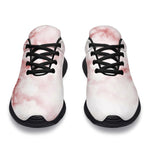 Rose Pink Marble Print Sport Shoes GearFrost