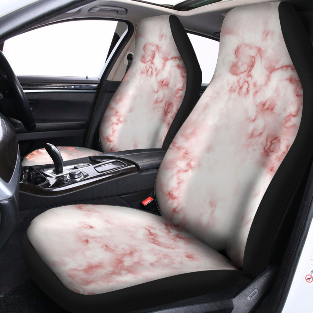 Rose Pink Marble Print Universal Fit Car Seat Covers
