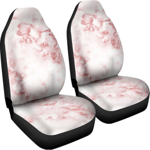 Rose Pink Marble Print Universal Fit Car Seat Covers