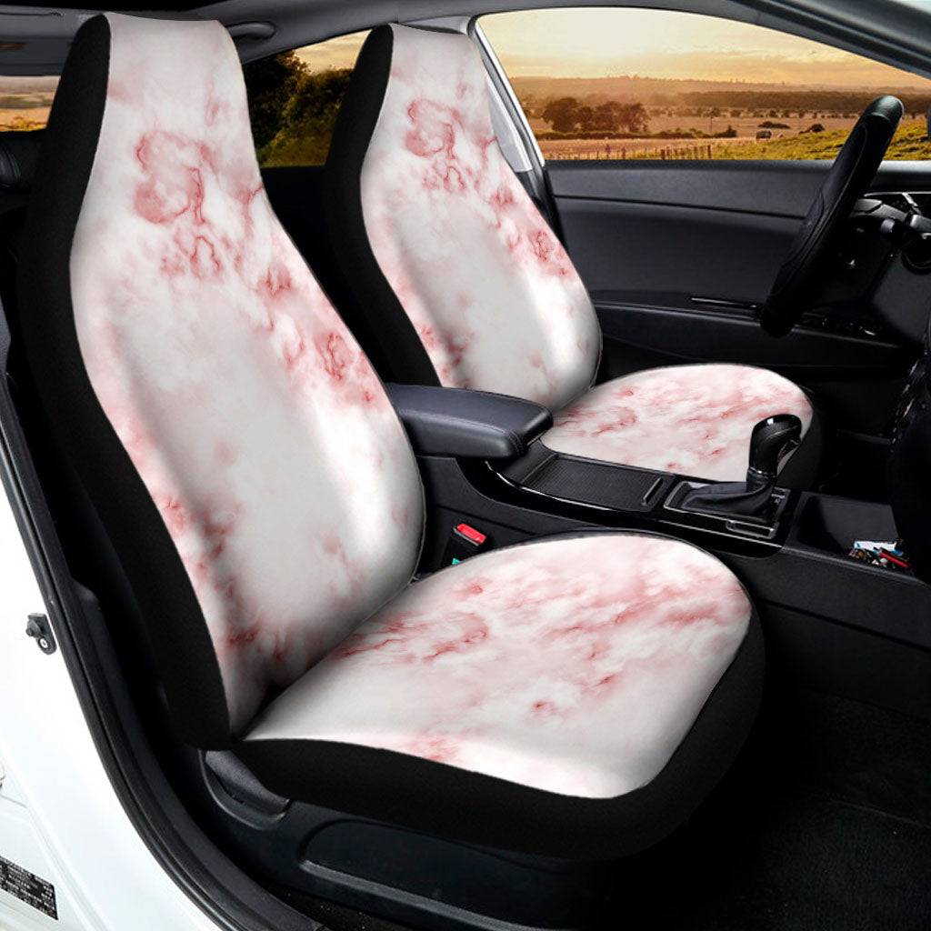 Rose Pink Marble Print Universal Fit Car Seat Covers