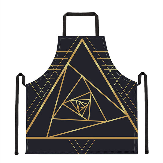 Rose Pyramid Print Apron