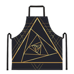 Rose Pyramid Print Apron