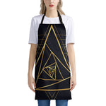 Rose Pyramid Print Apron