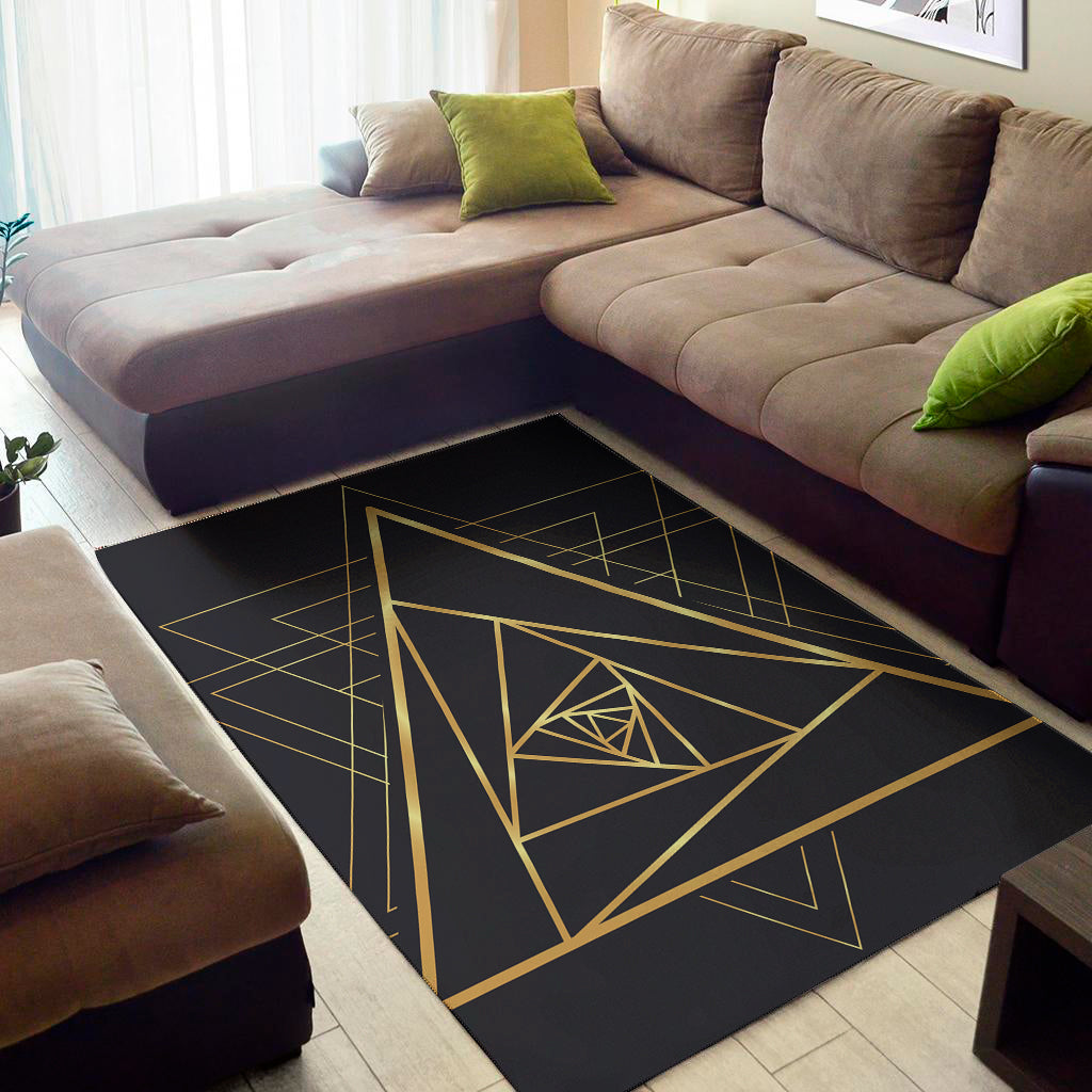 Rose Pyramid Print Area Rug