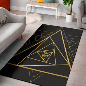 Rose Pyramid Print Area Rug