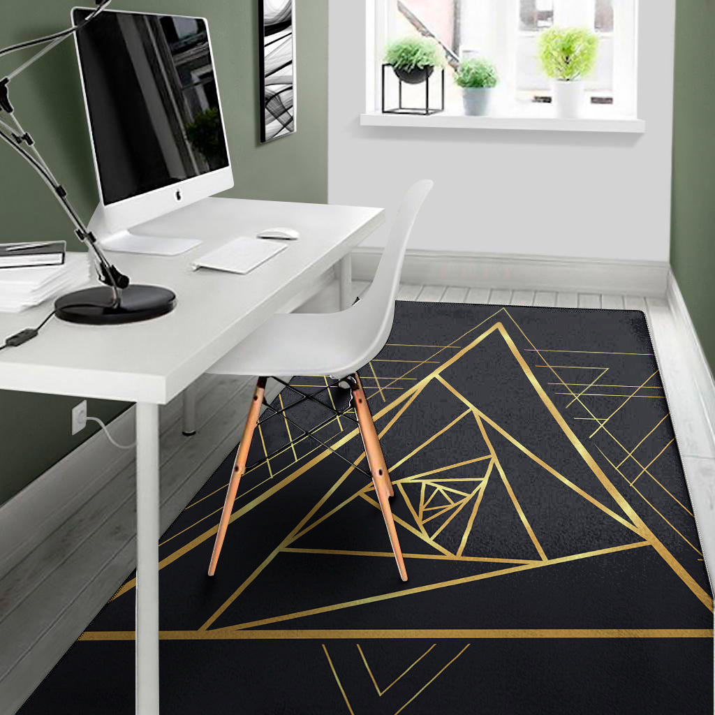 Rose Pyramid Print Area Rug