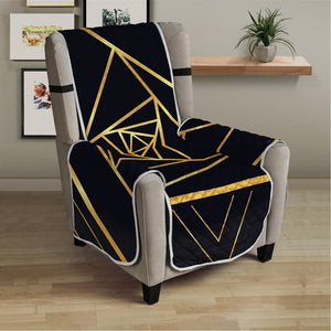 Rose Pyramid Print Armchair Protector