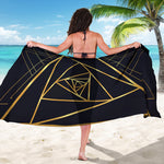 Rose Pyramid Print Beach Sarong Wrap