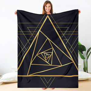 Rose Pyramid Print Blanket