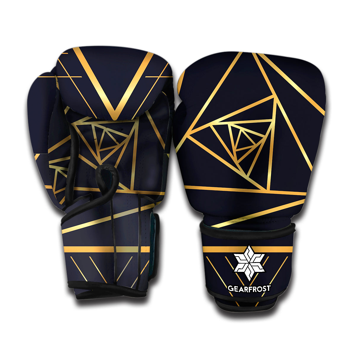 Rose Pyramid Print Boxing Gloves
