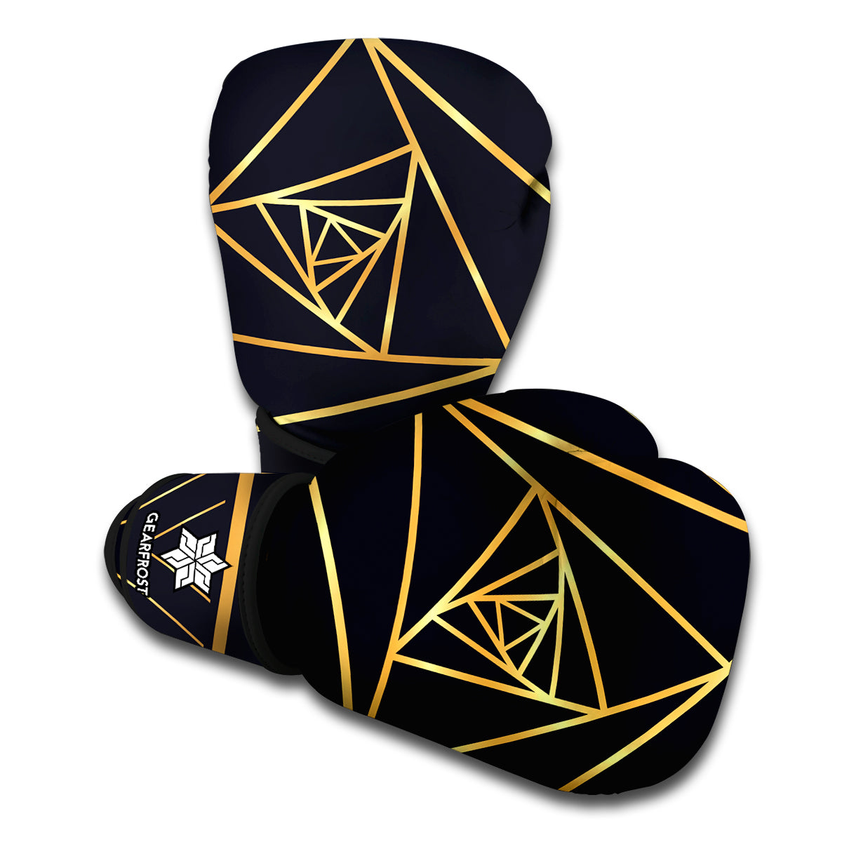 Rose Pyramid Print Boxing Gloves