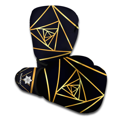 Rose Pyramid Print Boxing Gloves