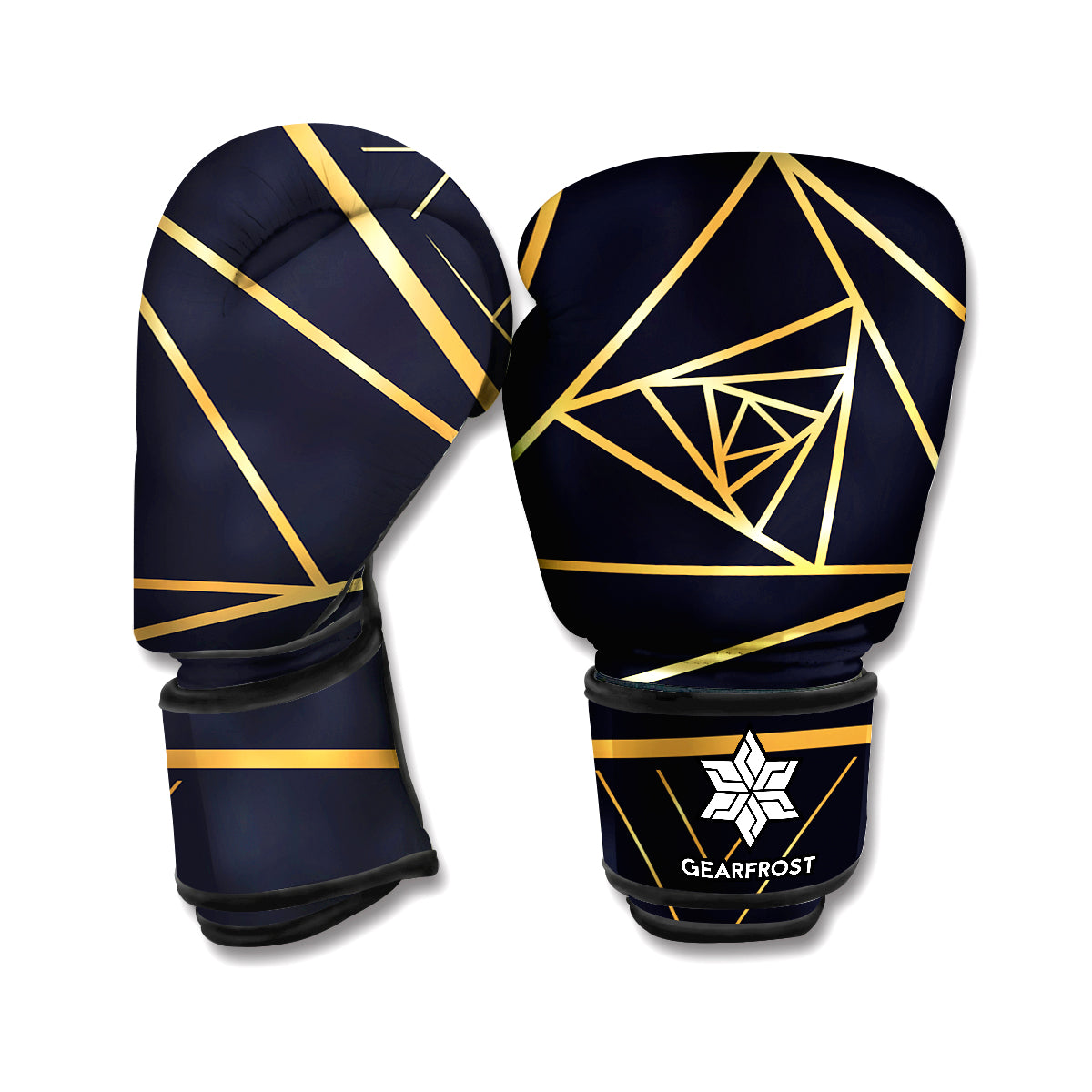 Rose Pyramid Print Boxing Gloves