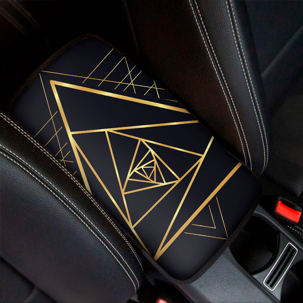 Rose Pyramid Print Car Center Console Cover