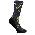Rose Pyramid Print Crew Socks