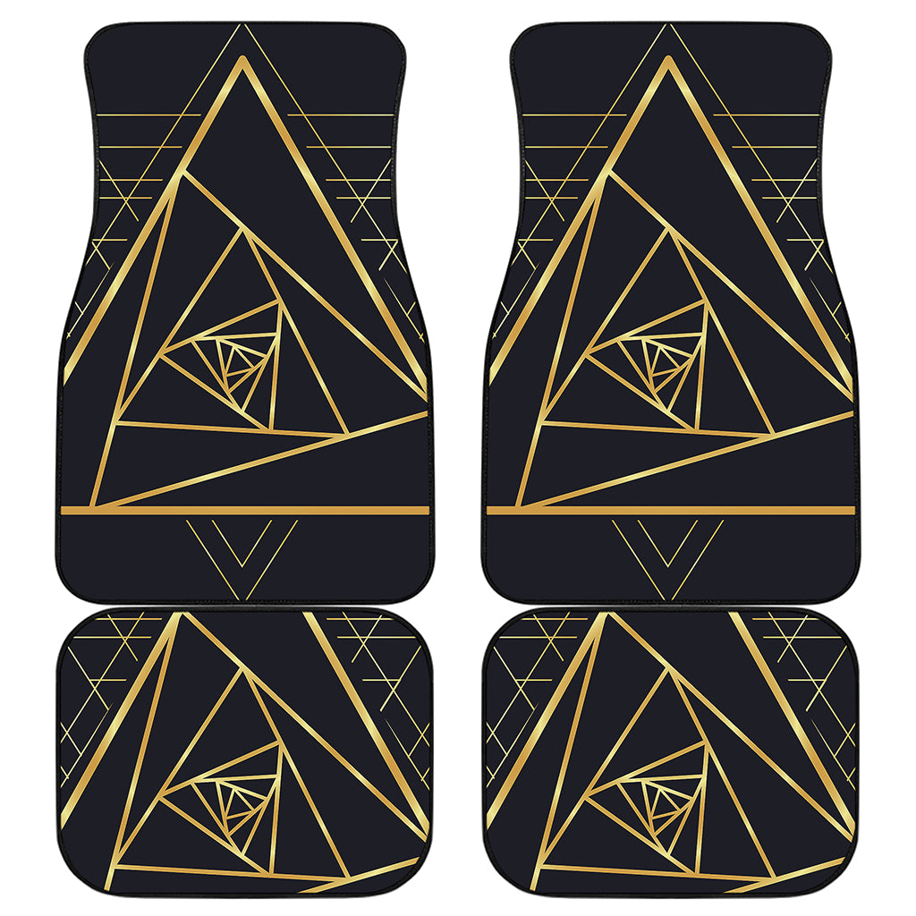Rose Pyramid Print Front and Back Car Floor Mats