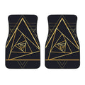 Rose Pyramid Print Front Car Floor Mats
