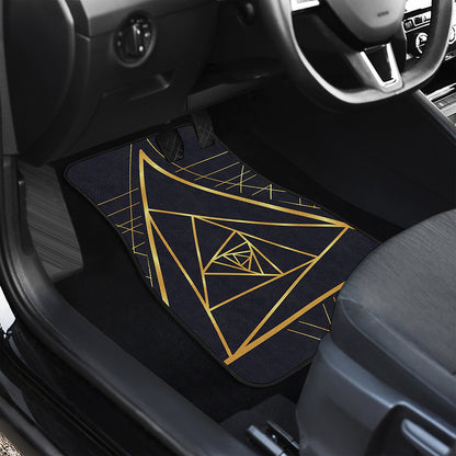 Rose Pyramid Print Front Car Floor Mats