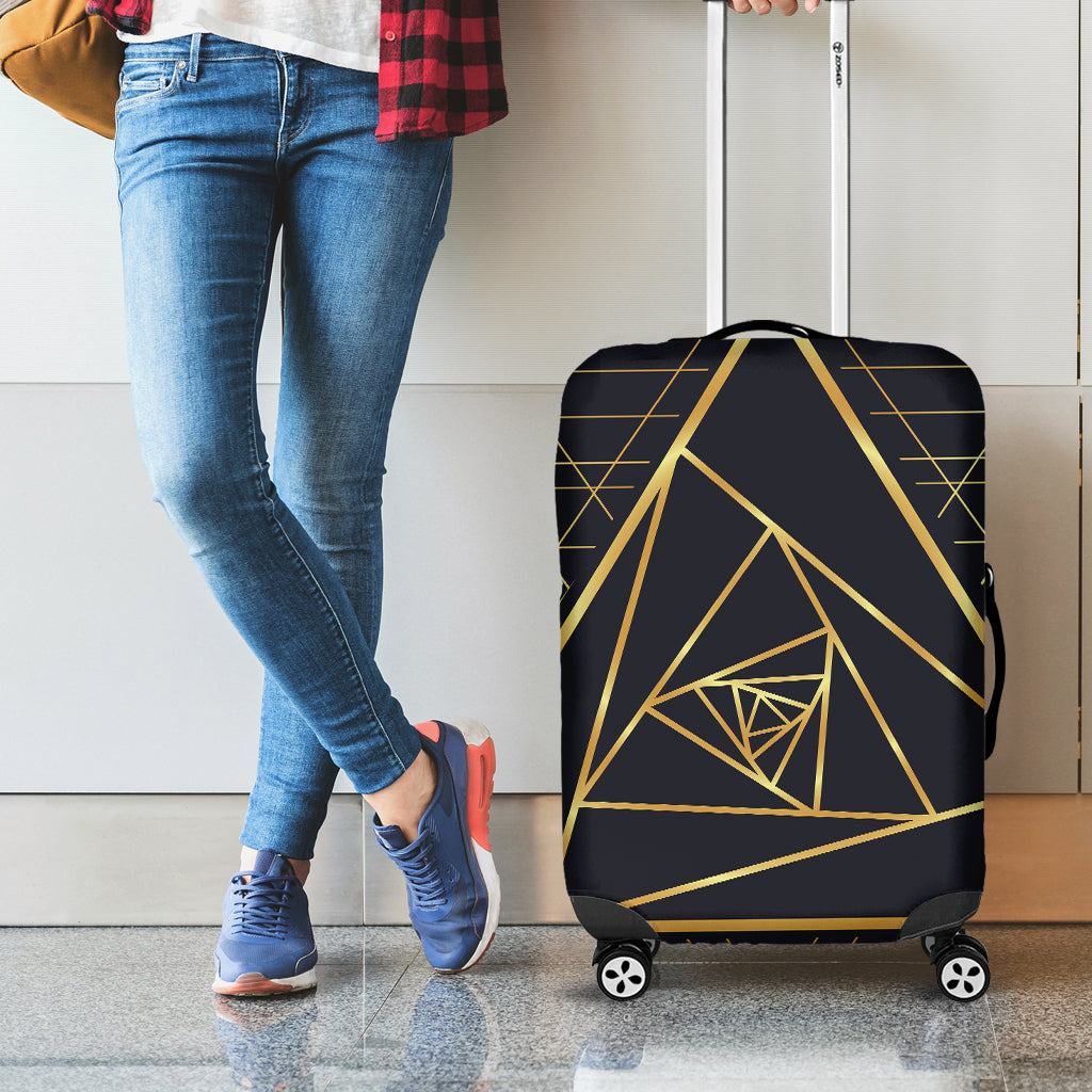 Rose Pyramid Print Luggage Cover