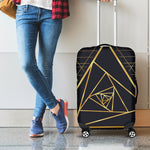 Rose Pyramid Print Luggage Cover